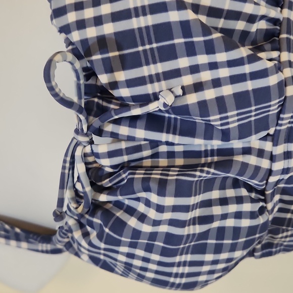 Kona Sol Check Tunnel High Coverage One Piece Swimsuit - Picture 3 of 8